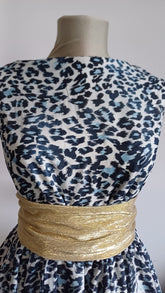 Batist  Bumbac Alb/animal Print Bleumarin/Bleo BBC1230